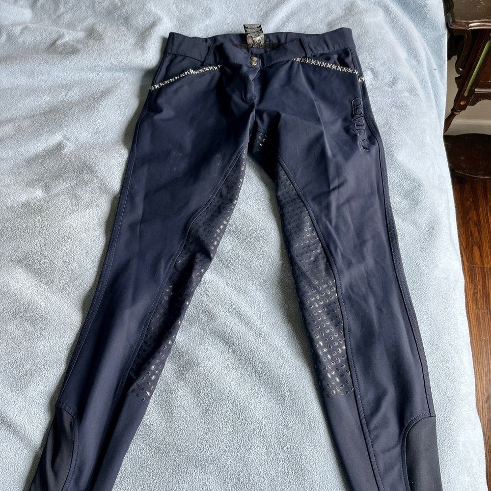 Catago Womens Emily Navy Full Seat Breeches 34R